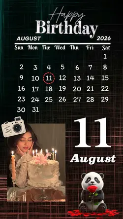 11 August Birthday 