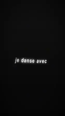 je danse avec ..