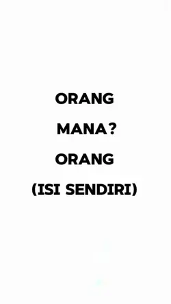 orang mana? 