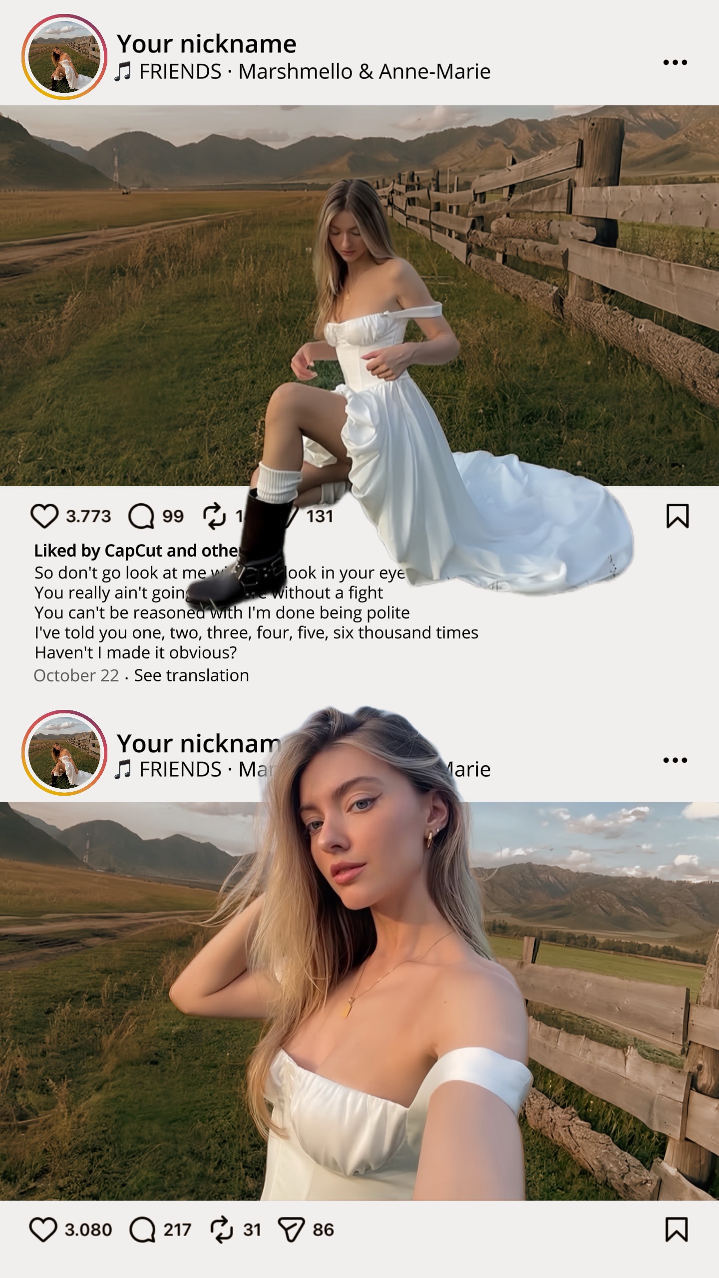 capcut template cover