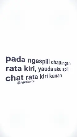 chat rata kiri kanan