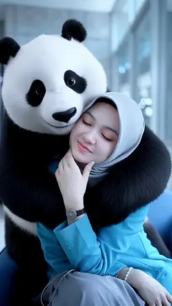 edit dipeluk panda