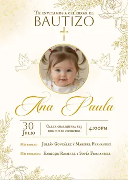 Invitacion bautizo