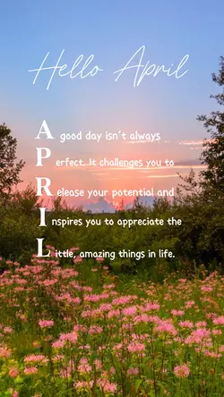 Hello April 🌺
