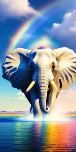 Rainbow elephant 