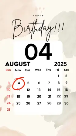birthday 04 August 