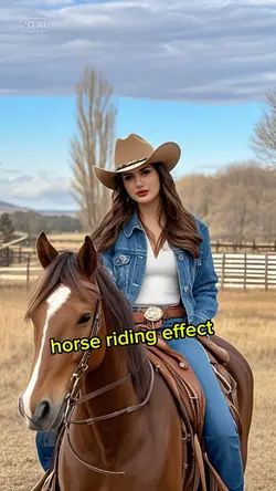 horse riding effect