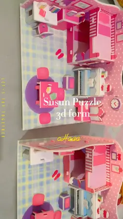 susun puzzle 3d form