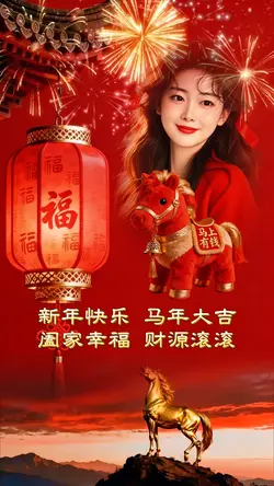 新年快乐 马年大吉