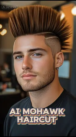 AI Mohawk haircut 