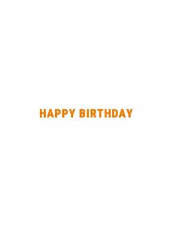 Happy Birthday