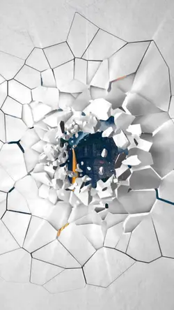 Cracked wall