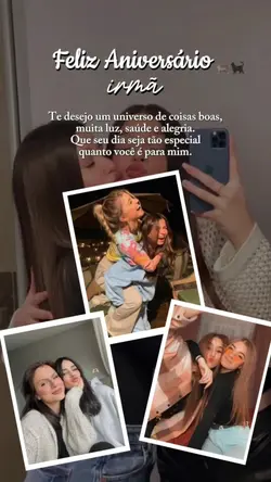 aniversário irmã 
