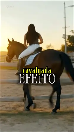 andando de cavalo