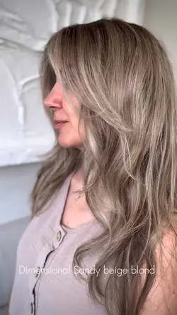 Sandy beige blond
