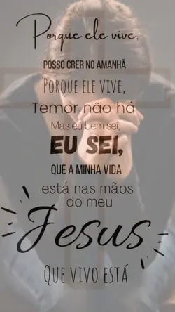 posso crê no amanhã