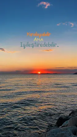 Deniz, gün batımı 🧡
