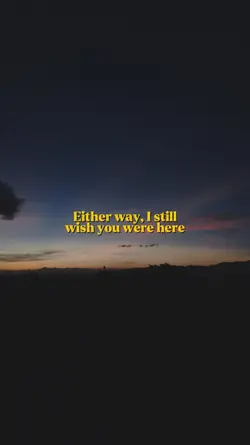 wish you were here
