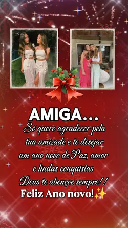 feliz ano novo amiga