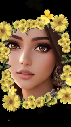 1 photo flower frame