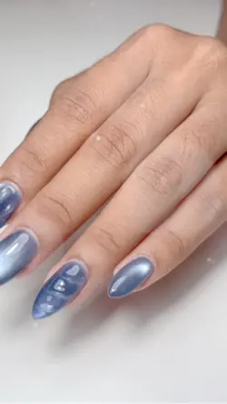 Blue nailart