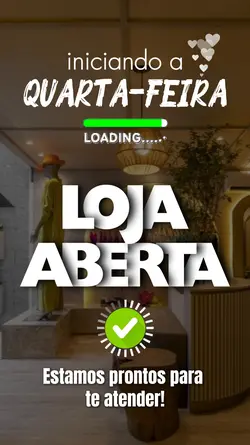 Loja aberta Quarta