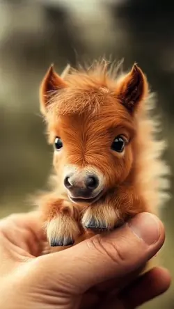 Tiny cute ai horse