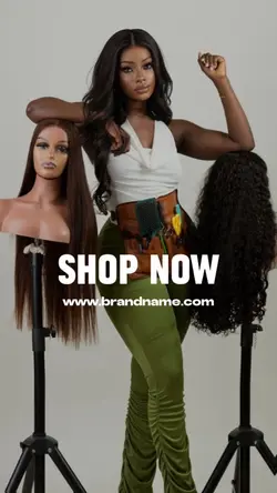 Wig black 