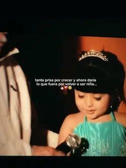 volver a ser niña…