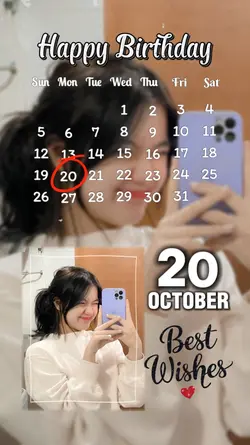 20 OCTOBER,HBD TO ME