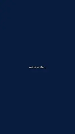 me in winter vs..