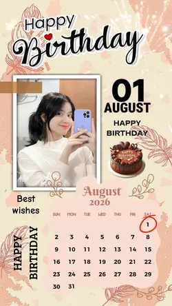 HBD 1 AUGUST 2026