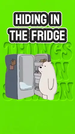 Hiding in the fridg