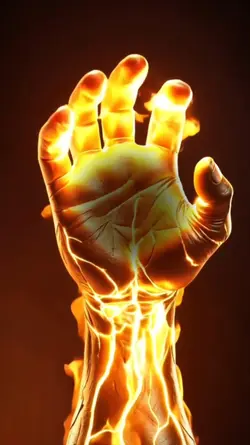 Fire hand effect 8