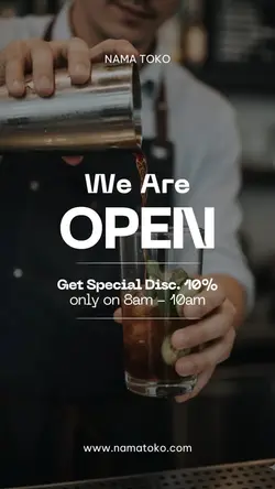 we are open 