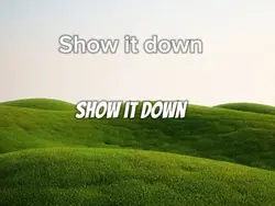 Show it dow to 1.0