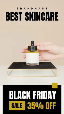 Best Skincare Product Display Black Friday Promotion