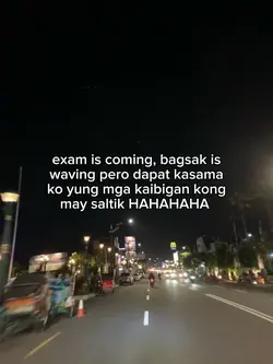 exam is coming 