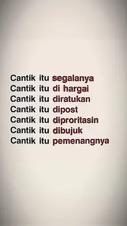 pengen cantik
