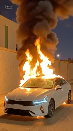 Fake burning
