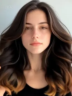 wavy long hair 