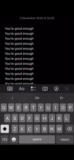 You’re good enough❤️
