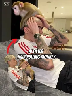 hair pulling monkey