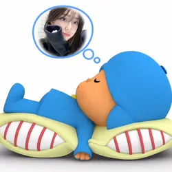 stiker pocoyo tidur