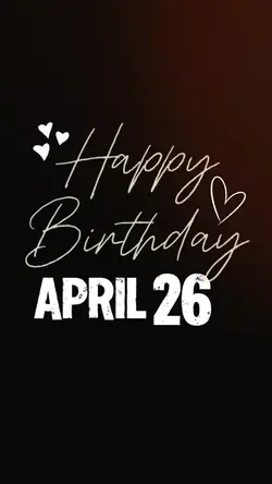 April 26 Birthday