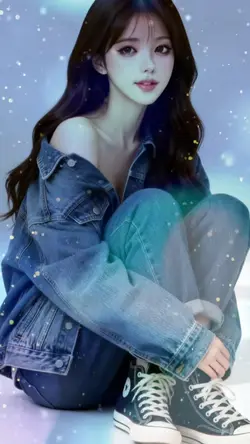 겨울밤 청순 감성 템플릿 ❄️💙