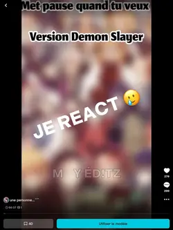 Je react a une video