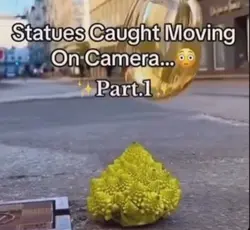 Statues caught movin