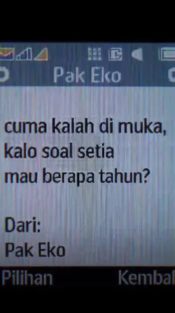 CUMAN KALAH DI MUKA