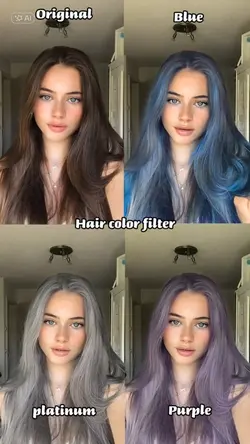 Hair color filter AI